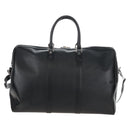 Bally Boston Bag Leather 2way Black Silver Auth 209012-2