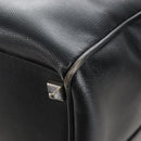 Bally Boston Bag Leather 2way Black Silver Auth 209012-20