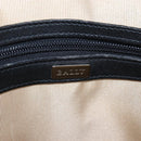 Bally Boston Bag Leather 2way Black Silver Auth 209012-23