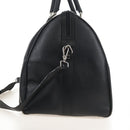 Bally Boston Bag Leather 2way Black Silver Auth 209012-4