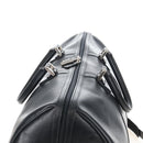 Bally Boston Bag Leather 2way Black Silver Auth 209012-6