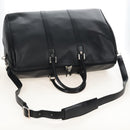 Bally Boston Bag Leather 2way Black Silver Auth 209012-9