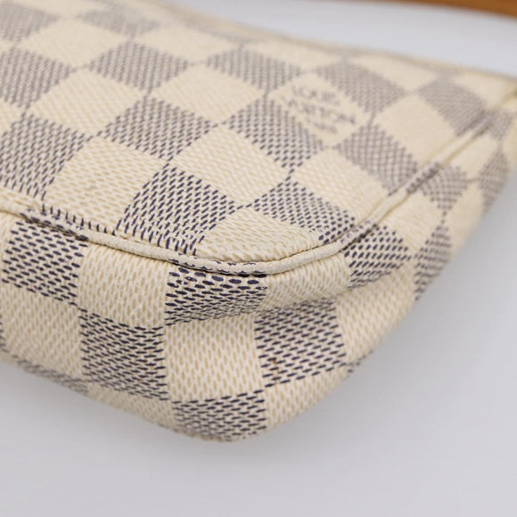 LOUIS VUITTON Damier Azur Pochette Accessoires Pouch N51986 LV Auth 209015A