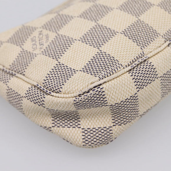 LOUIS VUITTON Damier Azur Pochette Accessoires Pouch N51986 LV Auth 209015A