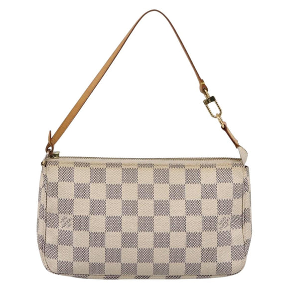 LOUIS VUITTON Damier Azur Pochette Accessoires Pouch N51986 LV Auth 209015A