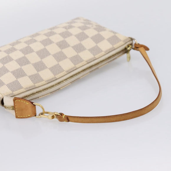 LOUIS VUITTON Damier Azur Pochette Accessoires Pouch N51986 LV Auth 209015A