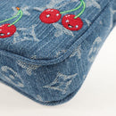 LOUIS VUITTON Denim Cherry Pochette Accessoires Pouch M13994 LV Auth 209017SM-14