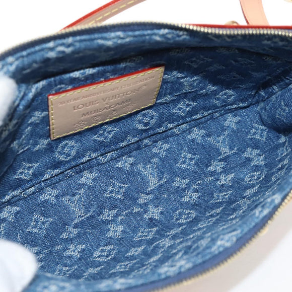 LOUIS VUITTON Denim Cherry Pochette Accessoires Pouch M13994 LV Auth 209017SM