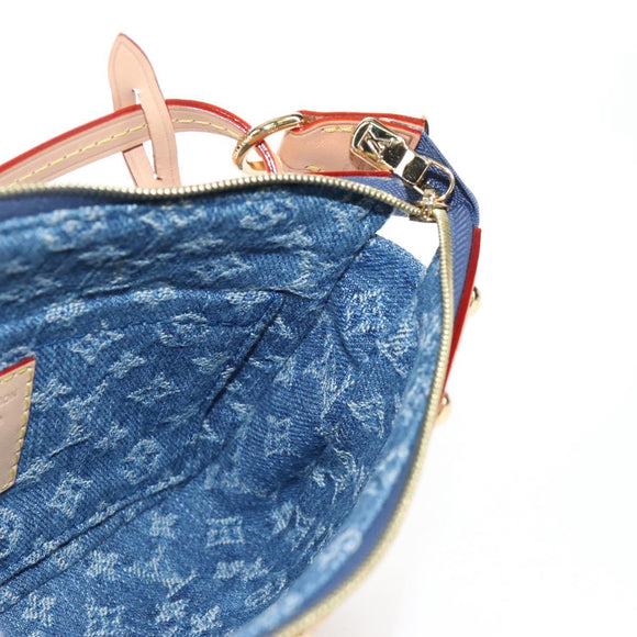 LOUIS VUITTON Denim Cherry Pochette Accessoires Pouch M13994 LV Auth 209017SM