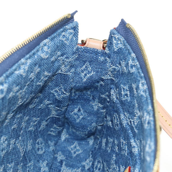 LOUIS VUITTON Denim Cherry Pochette Accessoires Pouch M13994 LV Auth 209017SM