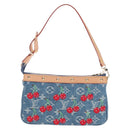 LOUIS VUITTON Denim Cherry Pochette Accessoires Pouch M13994 LV Auth 209017SM-3