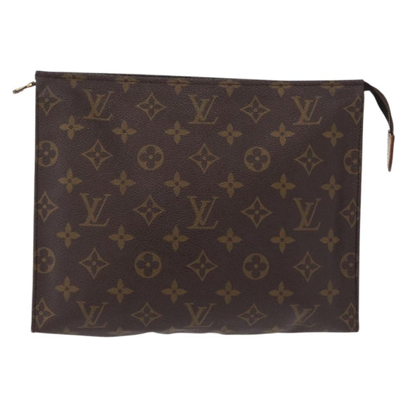 LOUIS VUITTON Monogram Poche Toilette 26 Pouch M47542 LV Auth 209020A