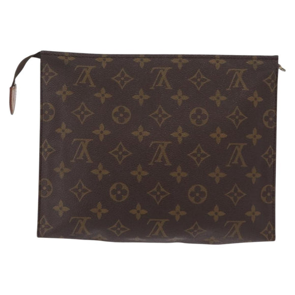 LOUIS VUITTON Monogram Poche Toilette 26 Pouch M47542 LV Auth 209020A