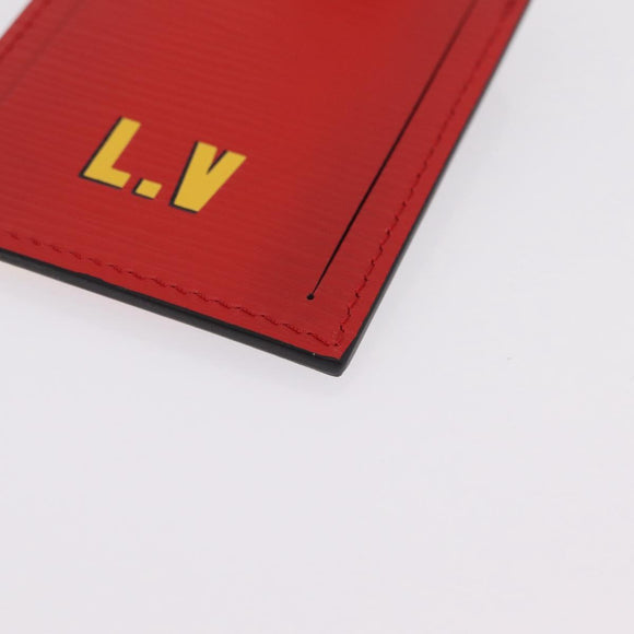 LOUIS VUITTON Epi Name Tag Germany World Cup Limited Edition Red LV Auth 209030M