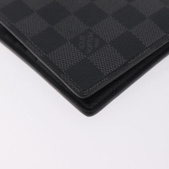 LOUIS VUITTON Damier Graphite PortefeuilleMarco Wallet N62664 LV Auth 209033