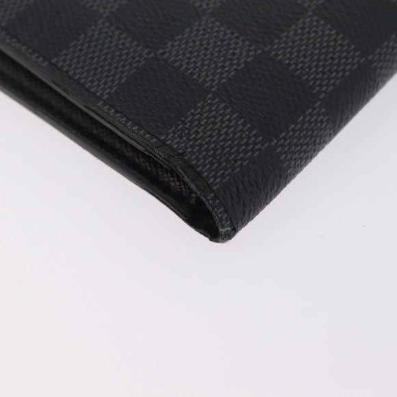 LOUIS VUITTON Damier Graphite PortefeuilleMarco Wallet N62664 LV Auth 209033