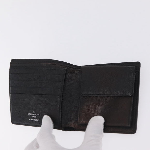 LOUIS VUITTON Damier Graphite PortefeuilleMarco Wallet N62664 LV Auth 209033