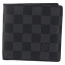 LOUIS VUITTON Damier Graphite PortefeuilleMarco Wallet N62664 LV Auth 209033-2