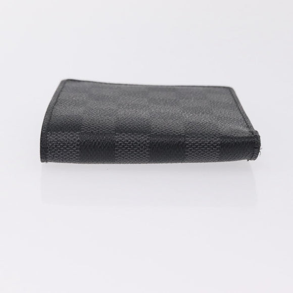 LOUIS VUITTON Damier Graphite PortefeuilleMarco Wallet N62664 LV Auth 209033