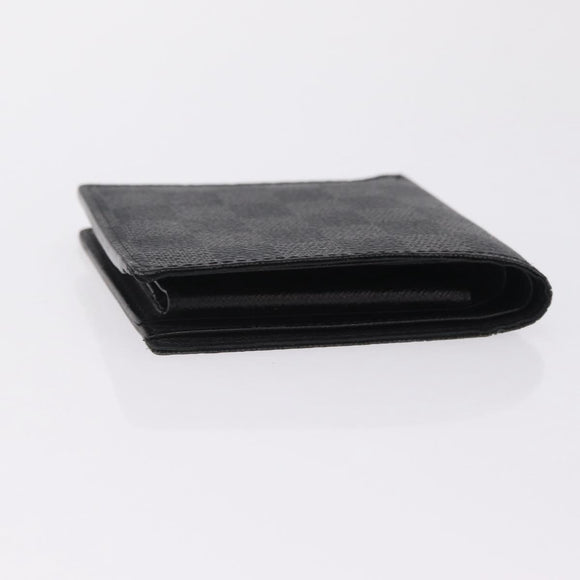 LOUIS VUITTON Damier Graphite PortefeuilleMarco Wallet N62664 LV Auth 209033