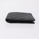 LOUIS VUITTON Damier Graphite PortefeuilleMarco Wallet N62664 LV Auth 209033-7