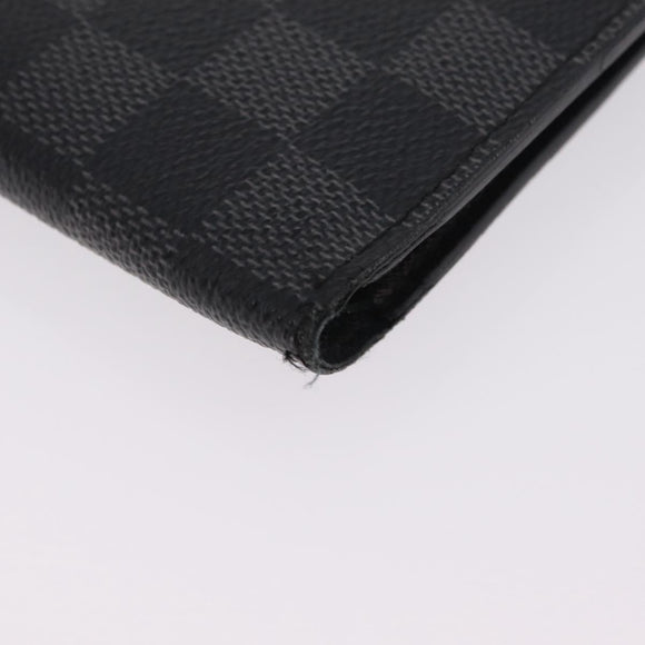 LOUIS VUITTON Damier Graphite PortefeuilleMarco Wallet N62664 LV Auth 209033