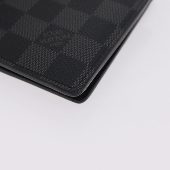 LOUIS VUITTON Damier Graphite PortefeuilleMarco Wallet N62664 LV Auth 209033