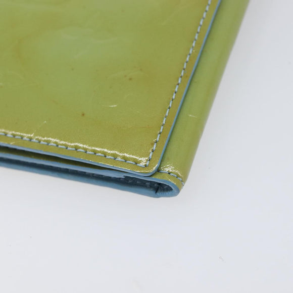 LOUIS VUITTON Monogram Vernis Walker Wallet Baby Blue M91073 LV Auth 209035