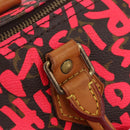 LOUIS VUITTON Monogram Graffiti Speedy 30 Hand Bag Pink M93704 LV Auth 209036SAM-10