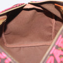 LOUIS VUITTON Monogram Graffiti Speedy 30 Hand Bag Pink M93704 LV Auth 209036SAM-21