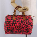 LOUIS VUITTON Monogram Graffiti Speedy 30 Hand Bag Pink M93704 LV Auth 209036SAM-25