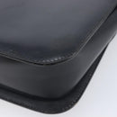 CELINE Shoulder Bag Leather Black Gold Auth 209039-15