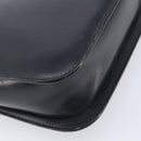 CELINE Shoulder Bag Leather Black Gold Auth 209039-16