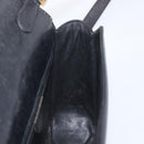 CELINE Shoulder Bag Leather Black Gold Auth 209039-22
