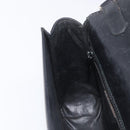 CELINE Shoulder Bag Leather Black Gold Auth 209039-23