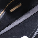 Miu Miu Chain Shoulder Bag Leather Black Gold Auth 209040SAM-21