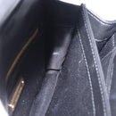 Miu Miu Chain Shoulder Bag Leather Black Gold Auth 209040SAM-22