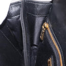 Miu Miu Chain Shoulder Bag Leather Black Gold Auth 209040SAM-23