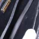 Miu Miu Chain Shoulder Bag Leather Black Gold Auth 209040SAM-24