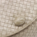 Bottega Veneta INTRECCIATO Hand Bag Leather Beige Gold Auth 209041-16