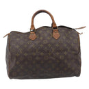 LOUIS VUITTON Monogram Speedy 35 Hand Bag M41524 LV Auth 209052-2