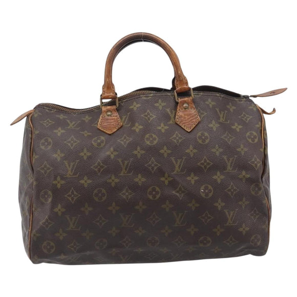 LOUIS VUITTON Monogram Speedy 35 Hand Bag M41524 LV Auth 209052