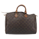 LOUIS VUITTON Monogram Speedy 35 Hand Bag M41524 LV Auth 209052-3