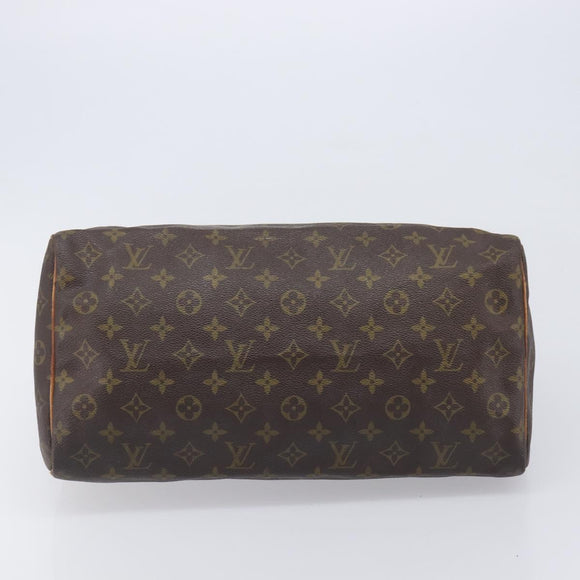 LOUIS VUITTON Monogram Speedy 35 Hand Bag M41524 LV Auth 209052