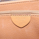 CELINE Macadam Shoulder Bag PVC Brown Gold Tone Auth 209060-23