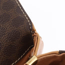 CELINE Macadam Shoulder Bag PVC Brown Gold Tone Auth 209060-32