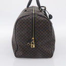 CELINE Macadam Boston Bag PVC Black Gold Tone Auth 209064V-4