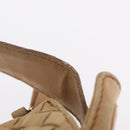 Bottega Veneta INTRECCIATO Shoulder Bag Leather Beige Gold Tone Auth 209065-10