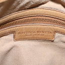 Bottega Veneta INTRECCIATO Shoulder Bag Leather Beige Gold Tone Auth 209065-17
