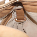 Bottega Veneta INTRECCIATO Shoulder Bag Leather Beige Gold Tone Auth 209065-19